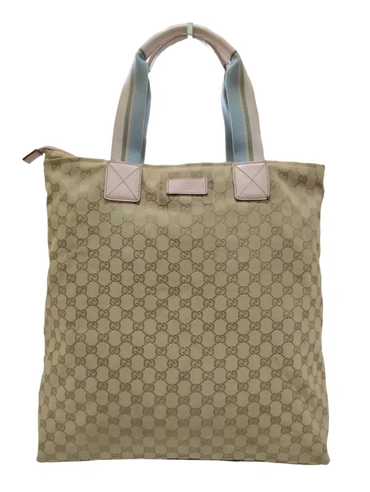 Gucci Monogram Canvas Shopping Tote-Hover-Image