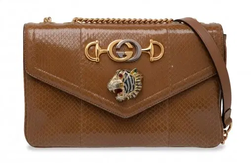 Gucci Python Medium Rajah Shoulder Bag