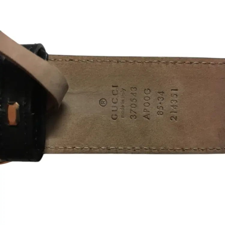 Gucci Black Leather Belt-Hover-Image
