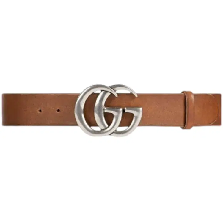Gucci Double G Buckle Leather Belt-Hover-Image