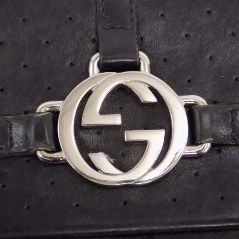 Gucci Black Leather Wallet With Double G Logo
