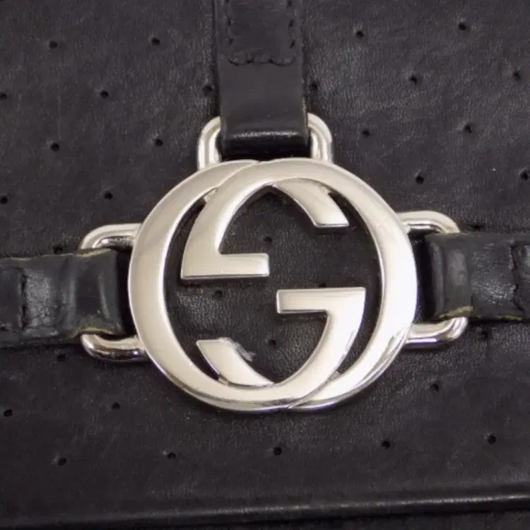 Gucci Black Leather Wallet With Double G Logo-Hover-Image