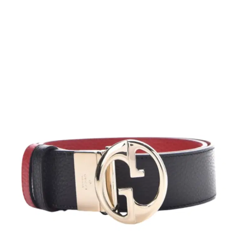 Gucci Calfskin 1973 Black Red Reversible Belt-Hover-Image