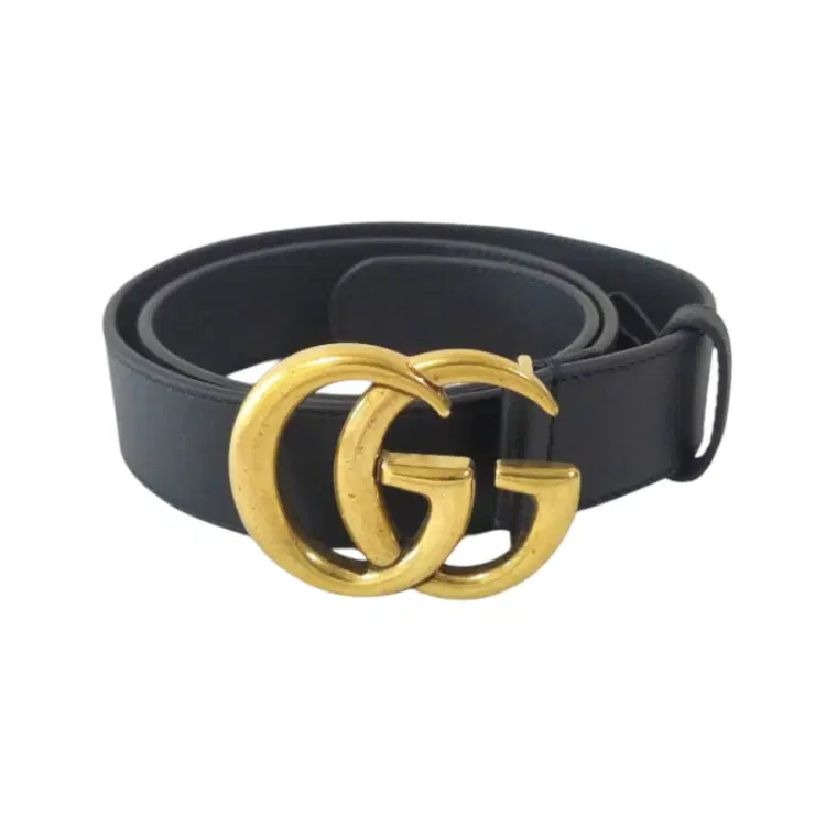 Gucci GG Marmont Black Leather Belt-Hover-Image