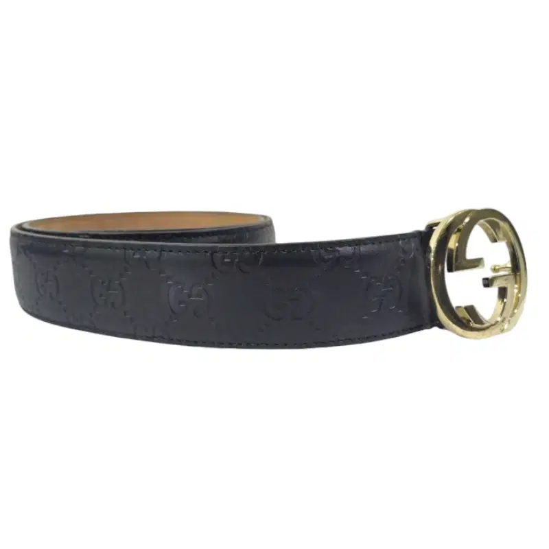 Gucci Black Signature Leather Belt