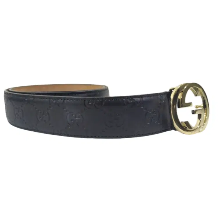 Gucci Black Signature Leather Belt-Hover-Image