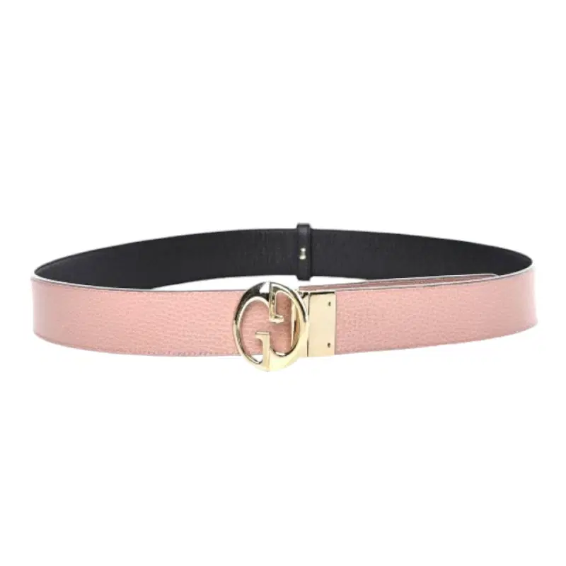 Gucci Black and Pink Reversible Belt