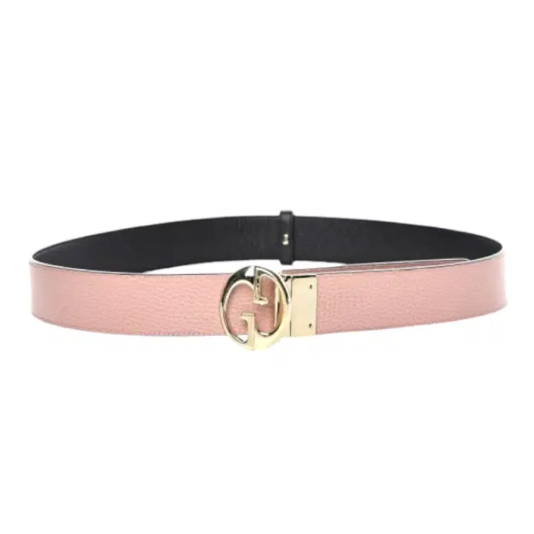 Gucci Black and Pink Reversible Belt-Hover-Image