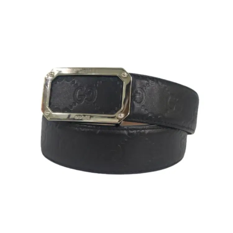 Gucci Black Signature Leather Belt-Hover-Image