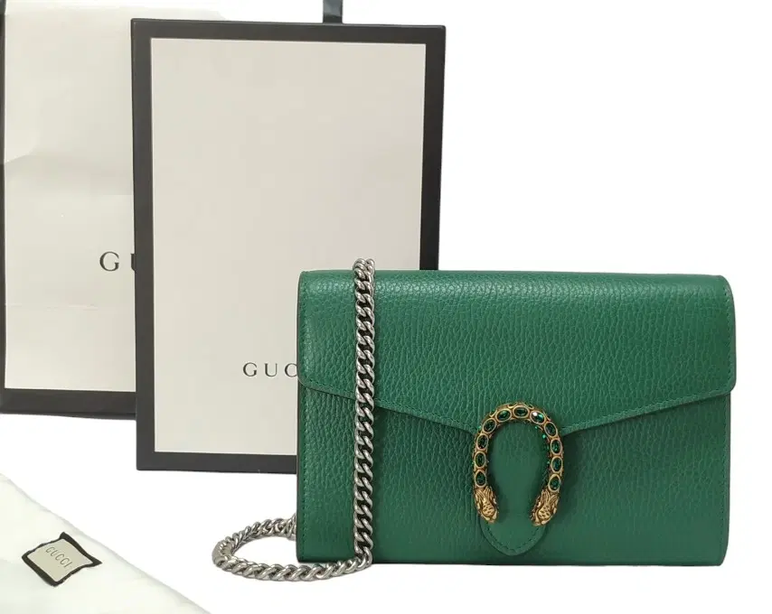 Gucci Dionysus Mini Leather Chain Wallet