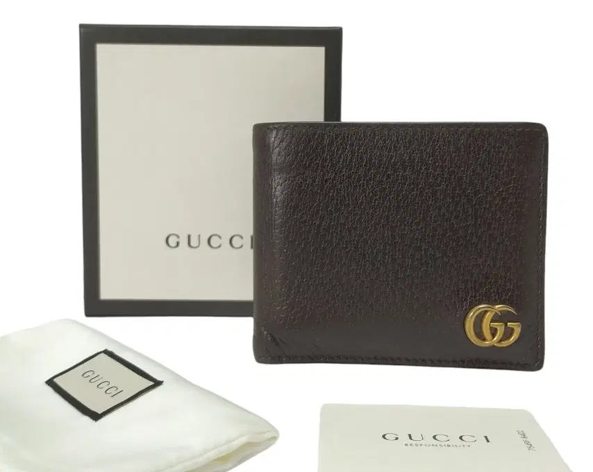 Gucci Double G Logo Leather Wallet