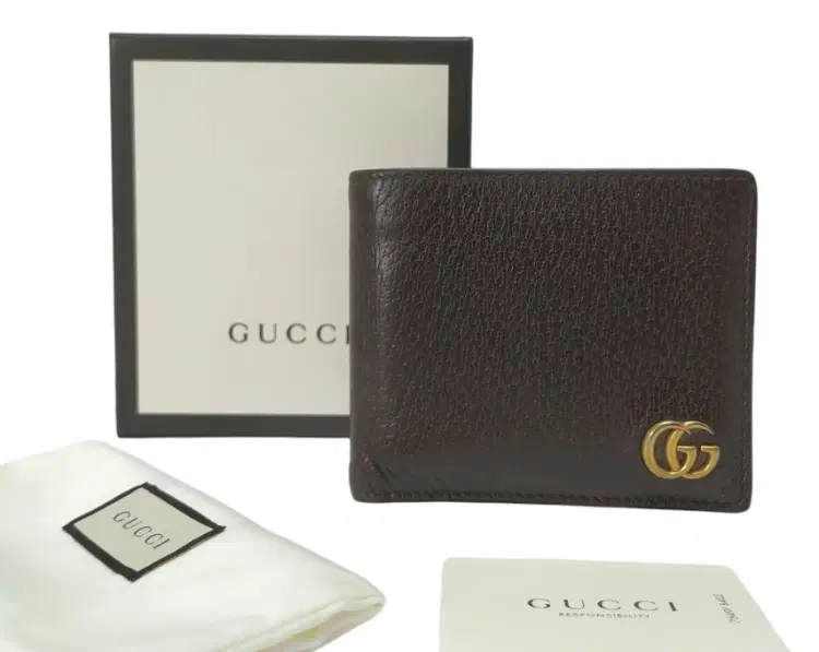 Gucci Double G Logo Leather Wallet-Hover-Image
