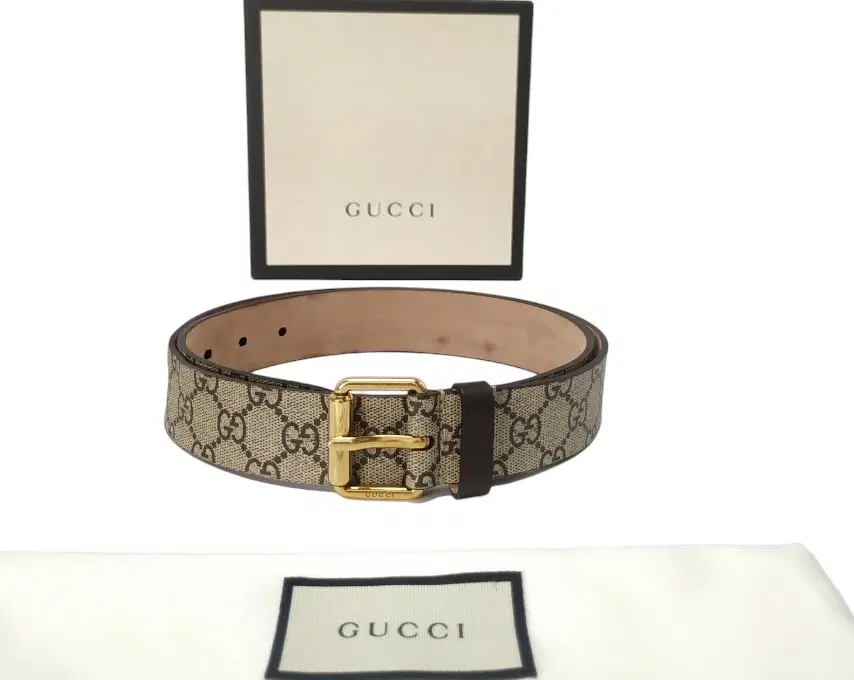 Gucci GG Supreme Beige Belt