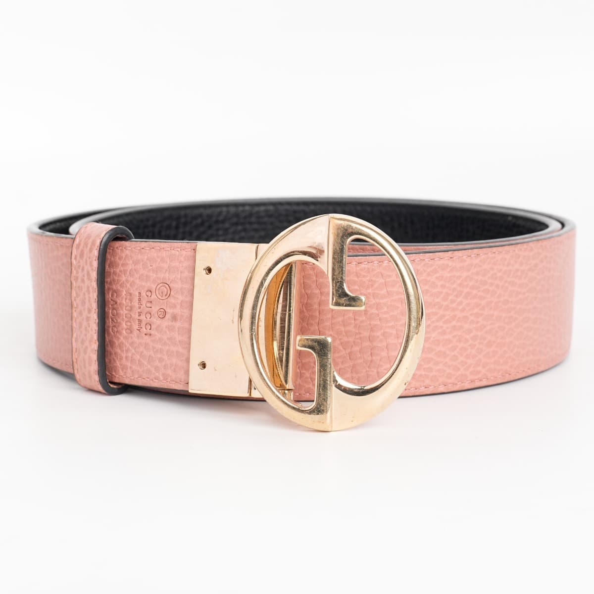 Gucci Interlocking G Reversible Leather Belt