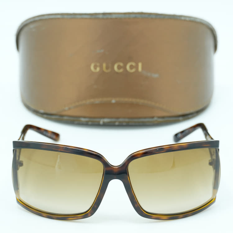 Gucci 2999 Gold Wire Frame Cutout GG Womens sunglasses-Hover-Image