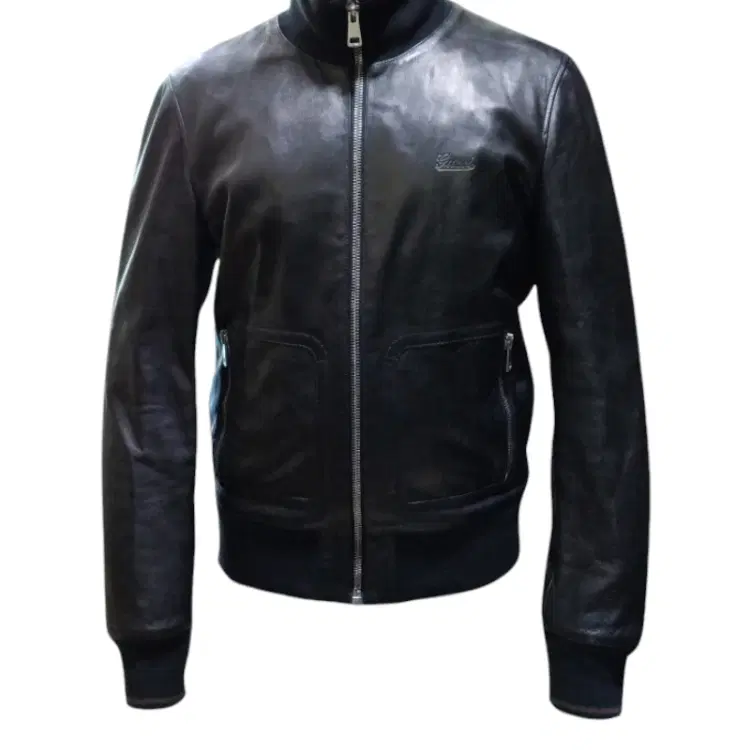 Gucci Bomber Leather Jacket-Hover-Image