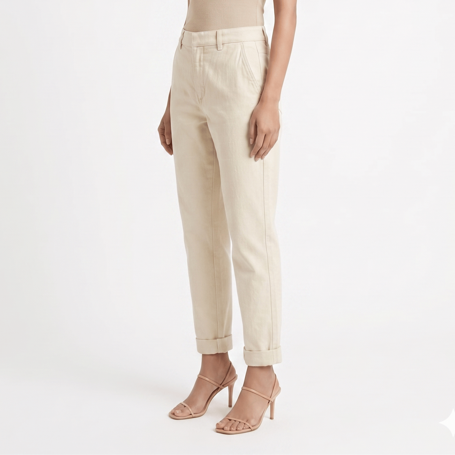 Gucci Off White Denim Pants