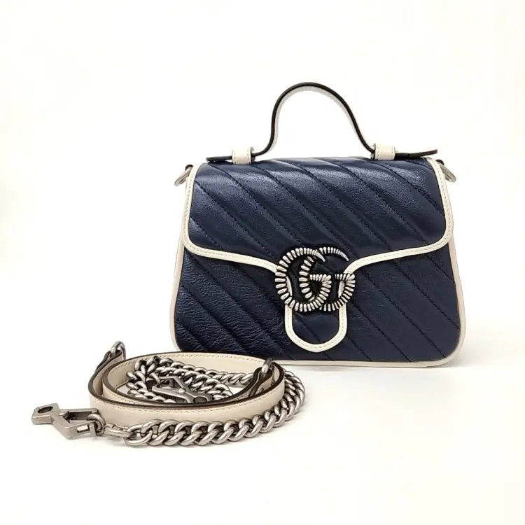 Gucci GG Marmont Mini Top Handle Bag (583571)-Hover-Image