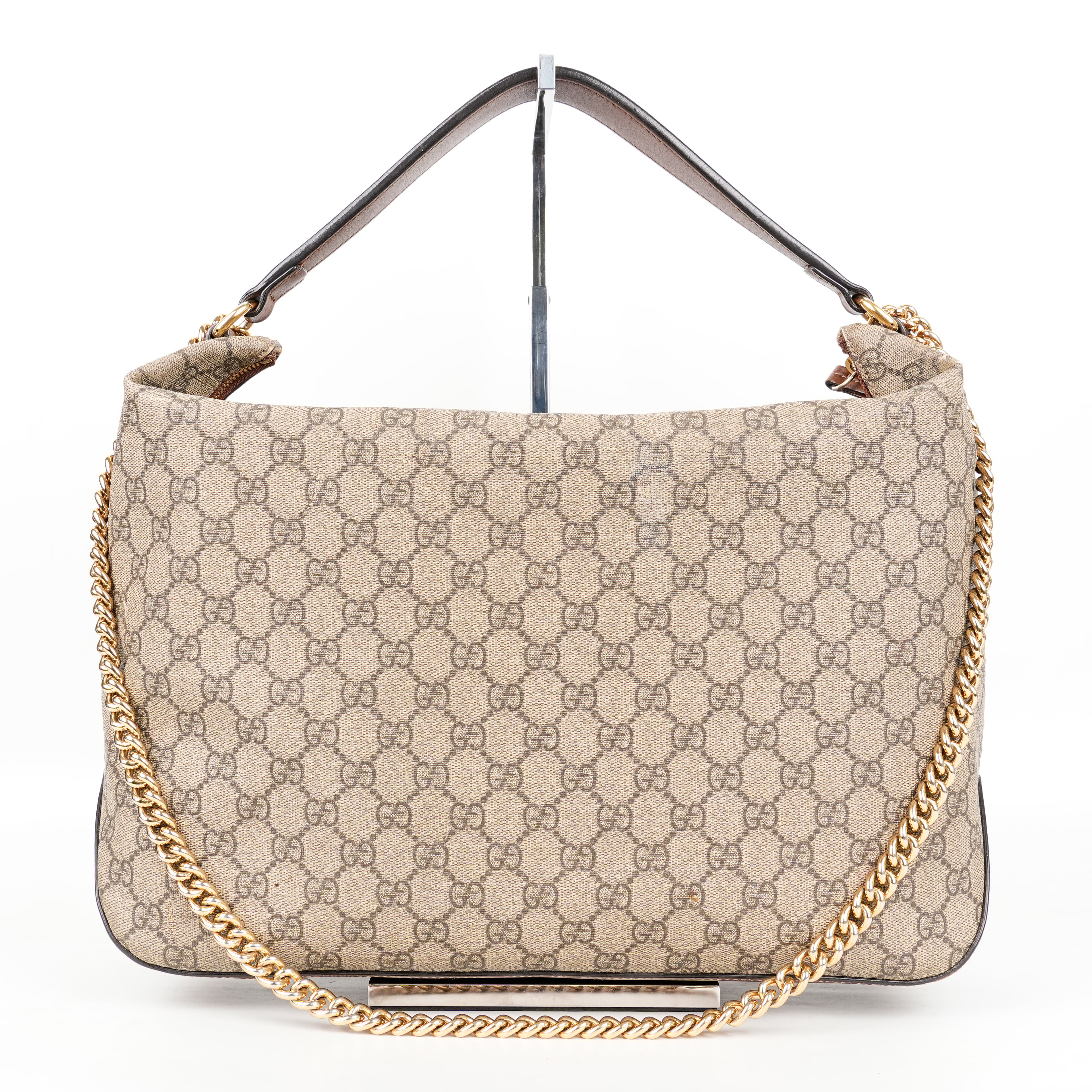 Gucci GG Supreme Monogram Linea Hobo Bag