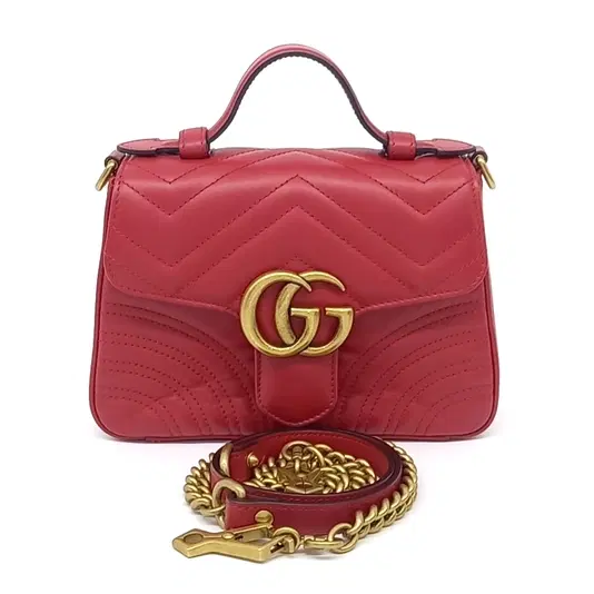 Gucci Marmont Mini Top Handle Shoulder Bag (547260)
