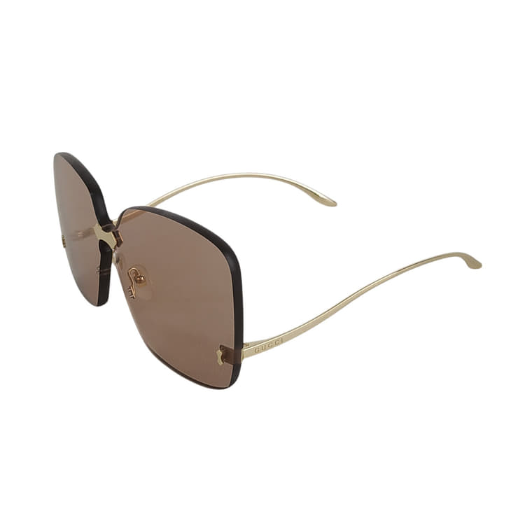 Gucci Oversize Square Rimless Sunglasses-Hover-Image