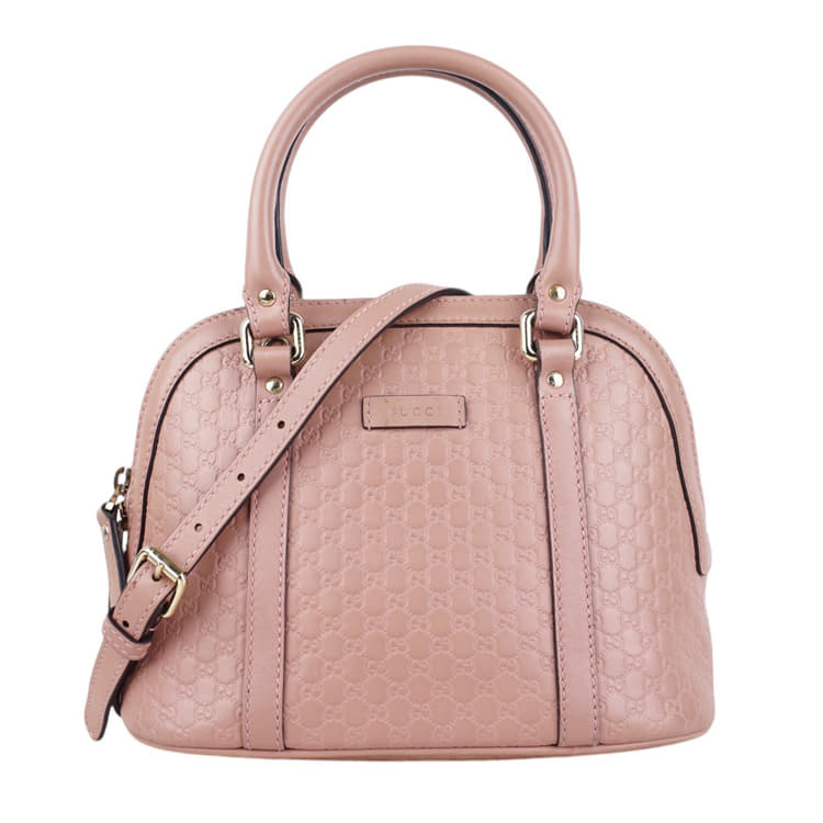 Gucci Pink Microguccissima Leather Dome Bag-Hover-Image