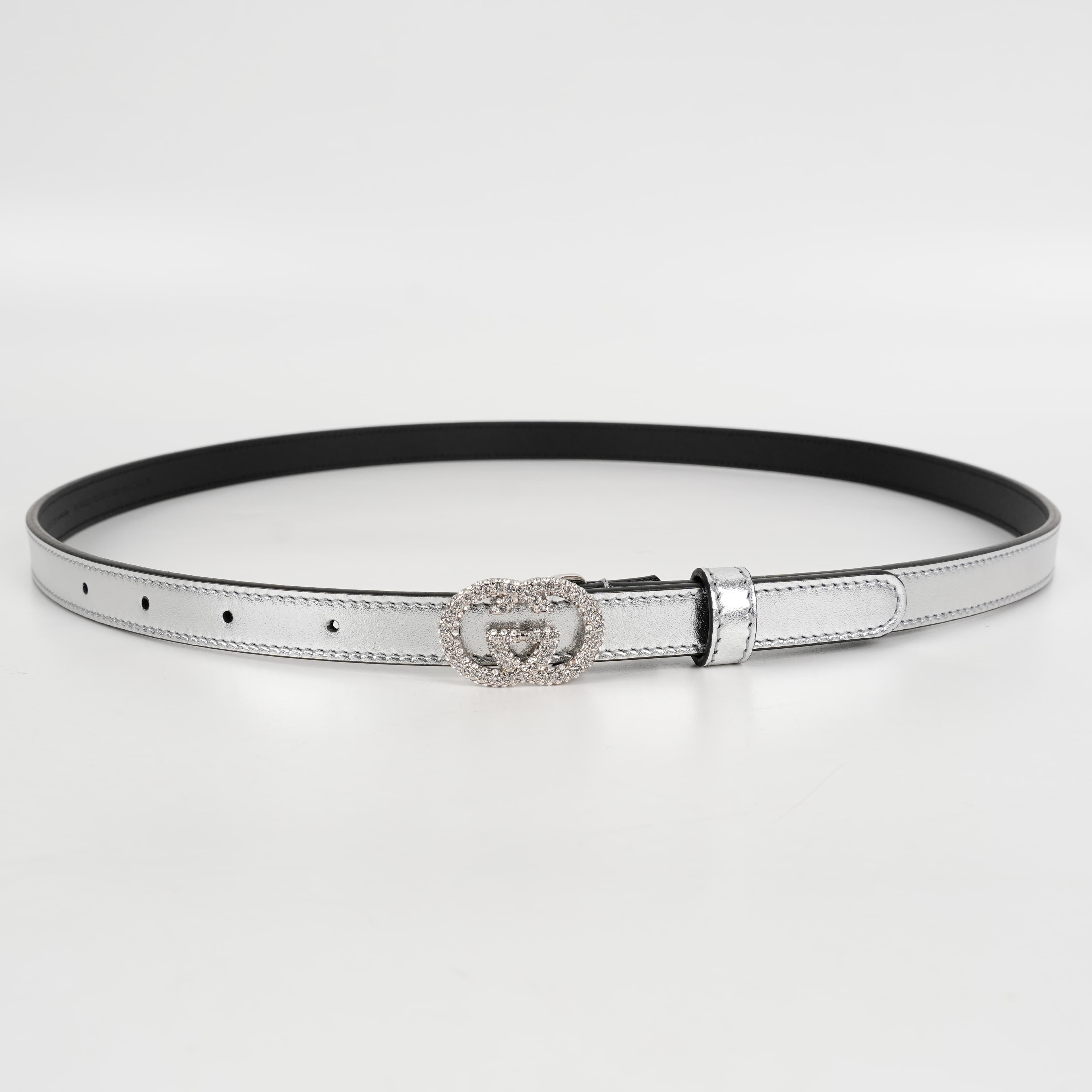 Gucci Thin Belt With Interlocking G Buckle
