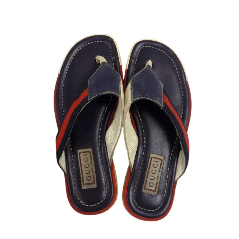 Gucci Red & Navi Blue Slippers