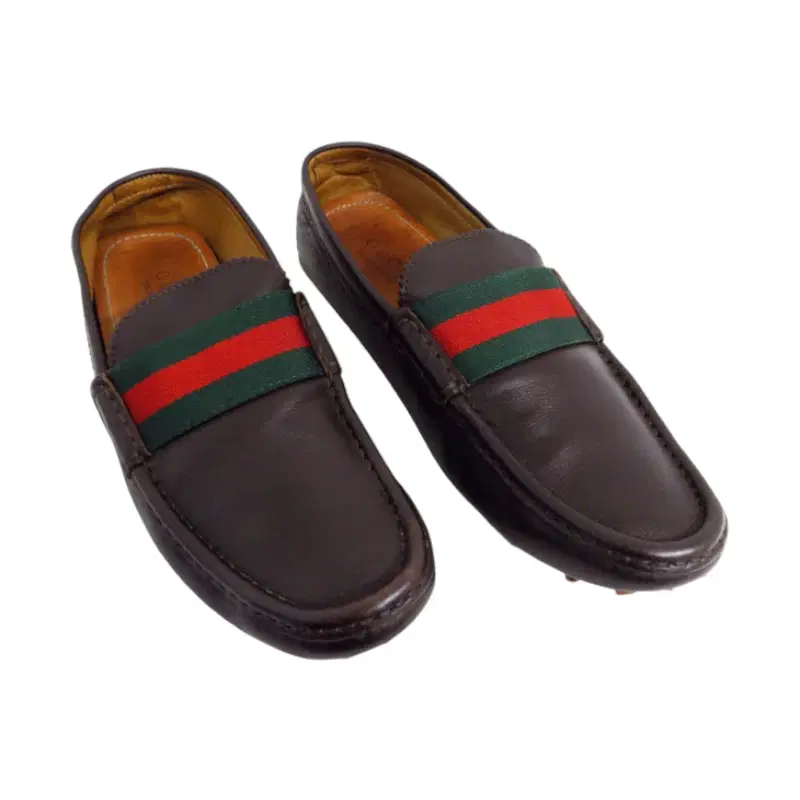 Gucci Leather Miro Soft Web Stripe Men's Loafers