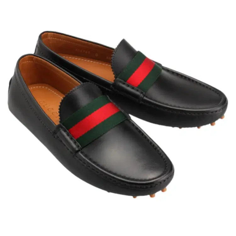 Gucci Leather Miro Soft Web Stripe Men's Loafers-Hover-Image