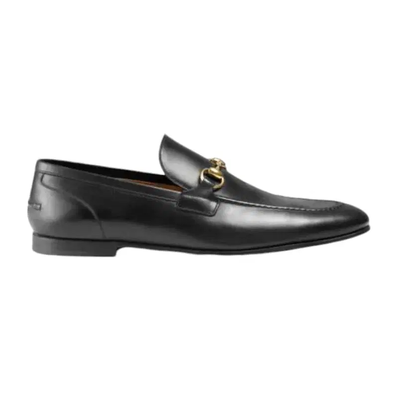 Gucci Black Jordaan Leather Loafer