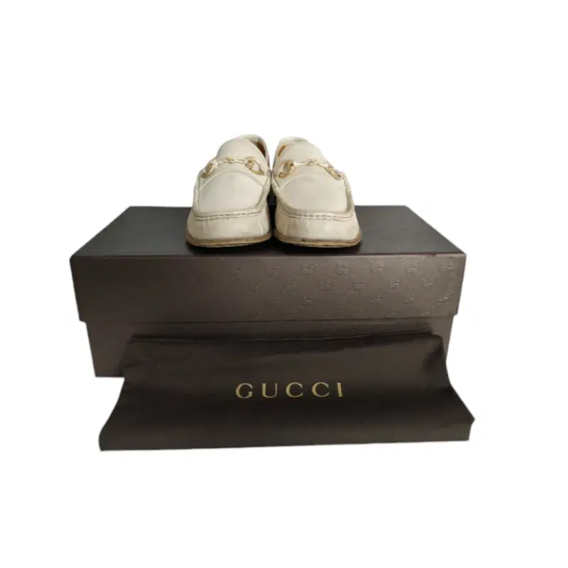 Gucci Horsebit White Leather Loafer