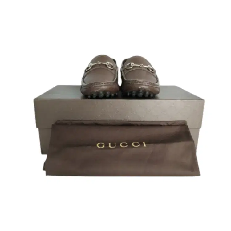 Gucci Brown Leather Horsebit Loafer-Hover-Image