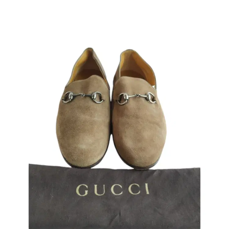 Gucci Beige Suede Horsebit Moccasin Size / 7-Hover-Image