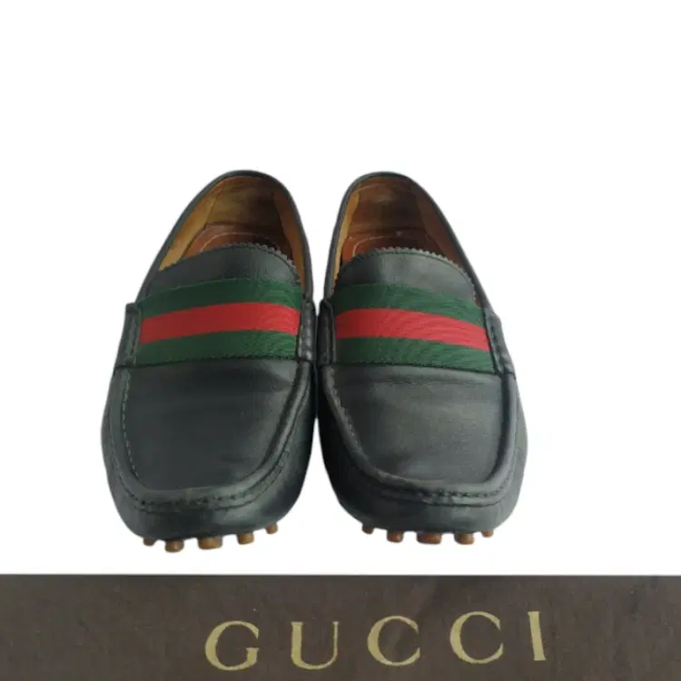 Gucci Leather Miro Soft Web Stripe Loafers-Hover-Image