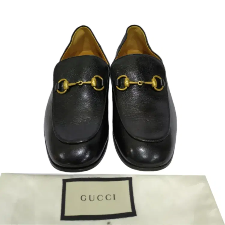 Gucci Black Quentin Horsebit Leather Loafers-Hover-Image