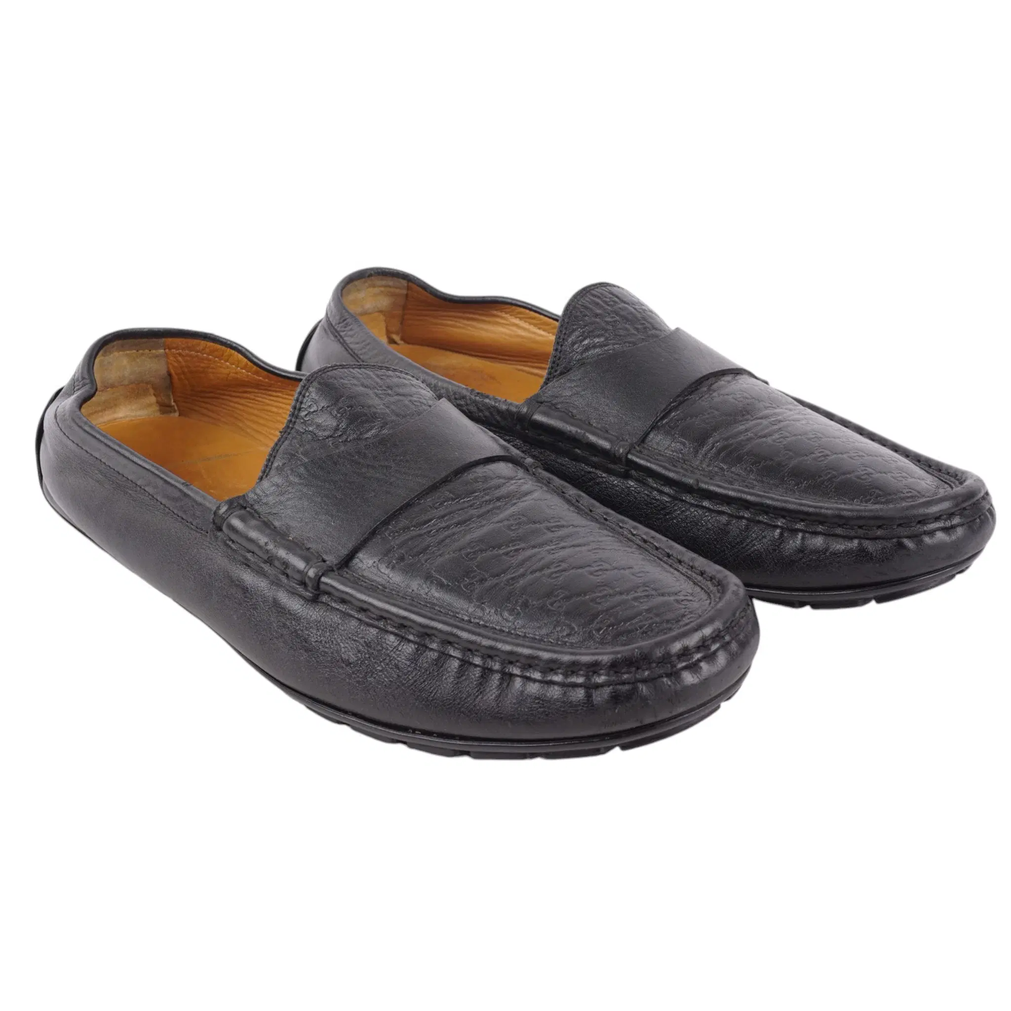 Gucci Guccissima Leather Slip On Loafers