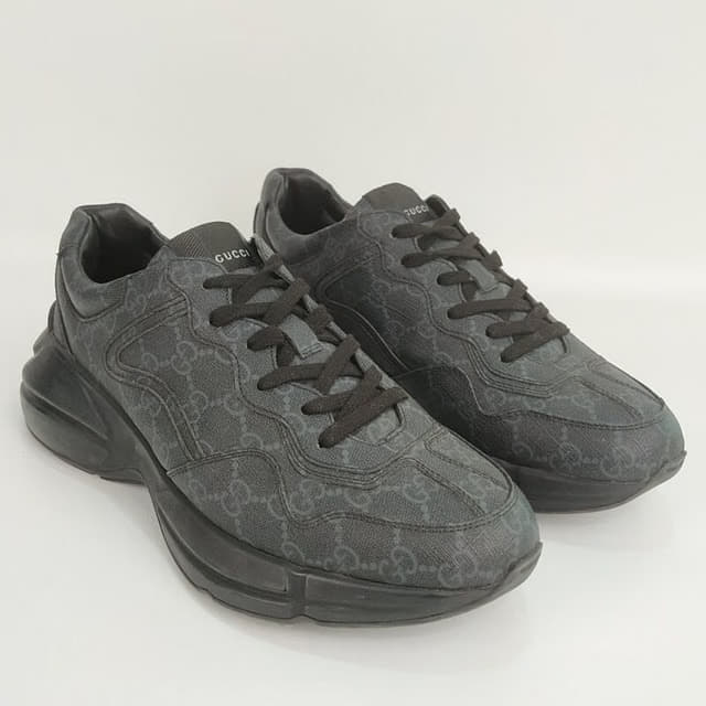 Size 7 - Gucci Rhyton Black GG Supreme Canvas-Hover-Image