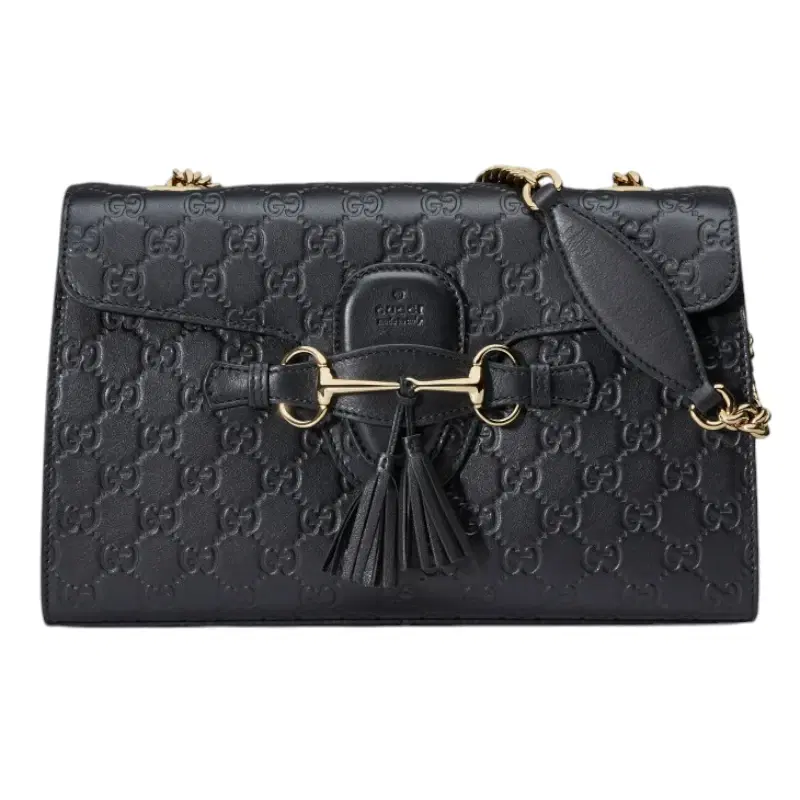 Gucci Emily Soho Large Double Chain Handbag Bag Flap