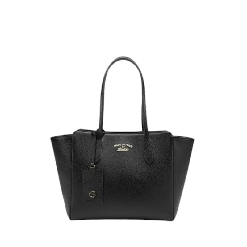 Gucci Black Swing Leather Tote