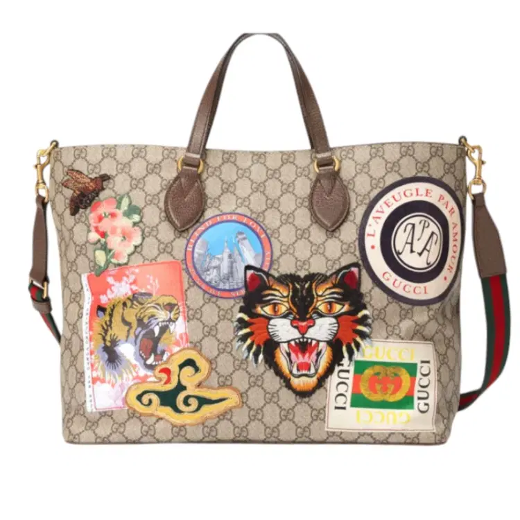 Gucci Courrier Soft GG Supreme Tote-Hover-Image