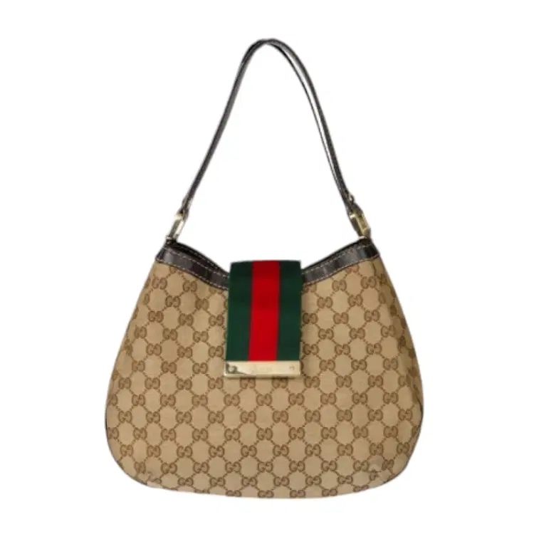Gucci Web Hobo Canvas Bag-Hover-Image