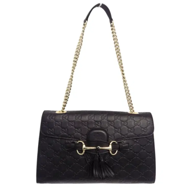 Gucci Emily Medium Embossed Leather Shoulder Bag-Hover-Image
