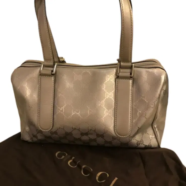 Gucci GG Boston Monogram Metallic Shoulder Bag-Hover-Image