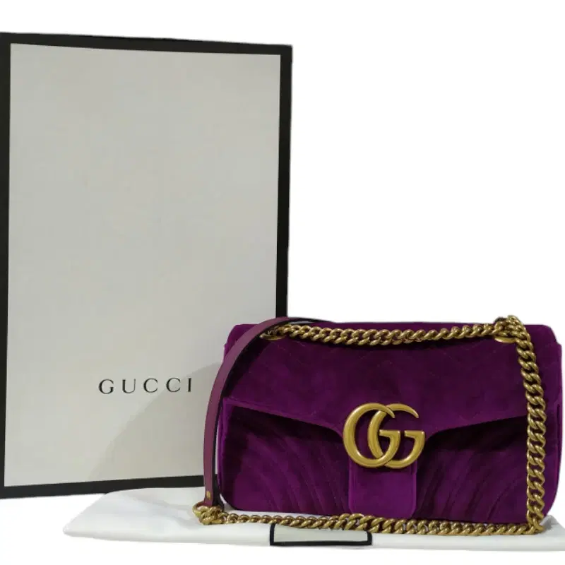 Gucci GG Marmont Velvet Chain Shoulder Bag