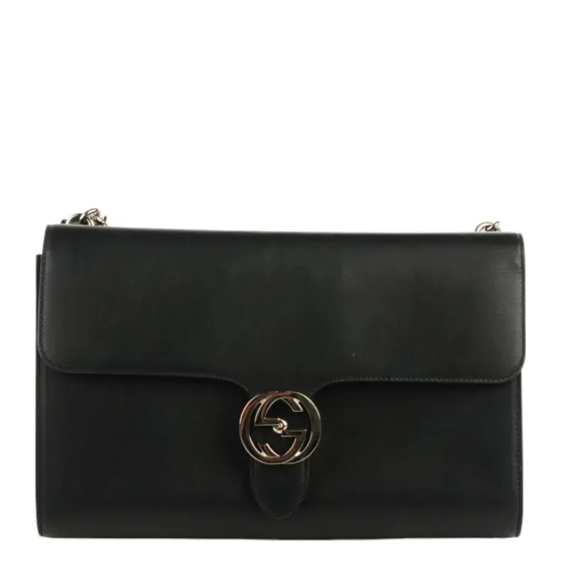 Gucci GG Interlocking Leather Chain Crossbody Bag