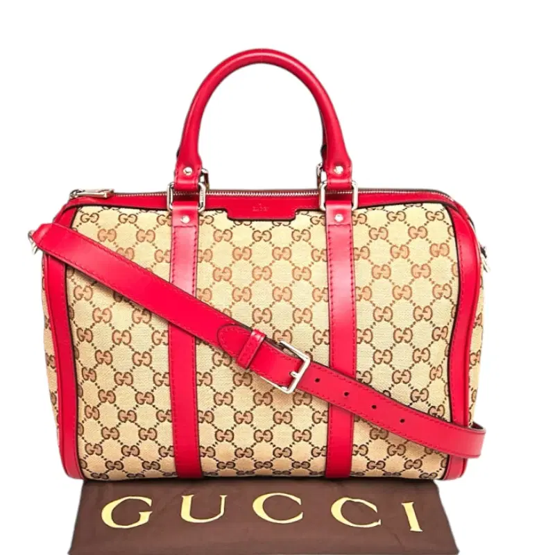 Gucci GG Coated Canvas Medium Joy Boston Bag