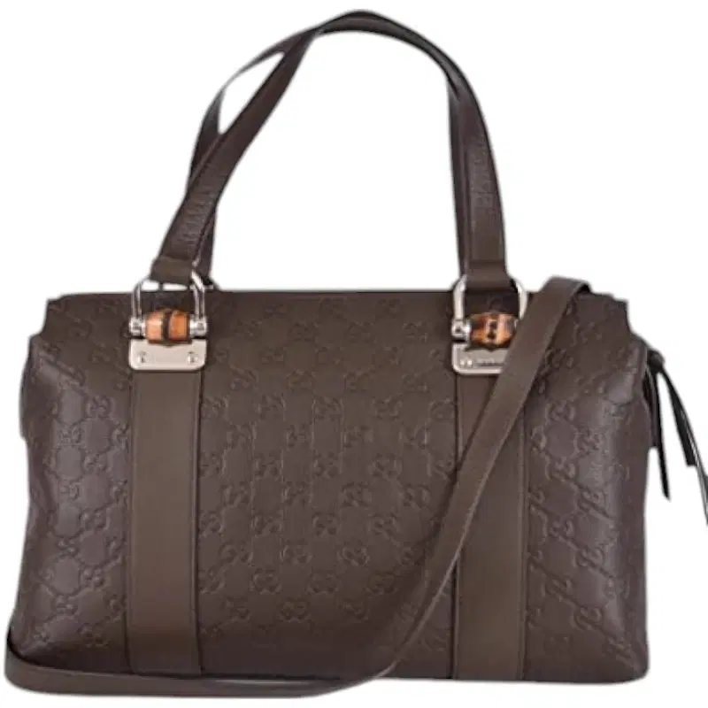 Gucci Guccissima Medium Bamboo Bar Tote