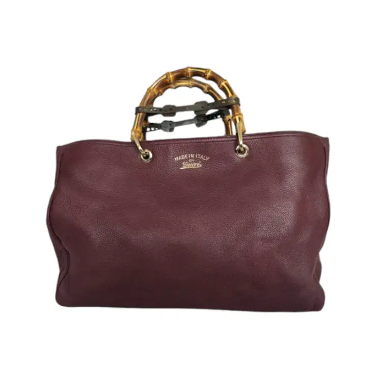 Gucci Bamboo Shopper Leather Tote-Hover-Image