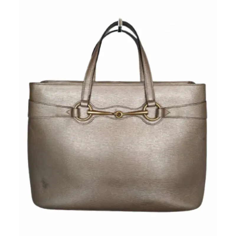 Gucci Metallic Leather Medium Bright Bit Tote